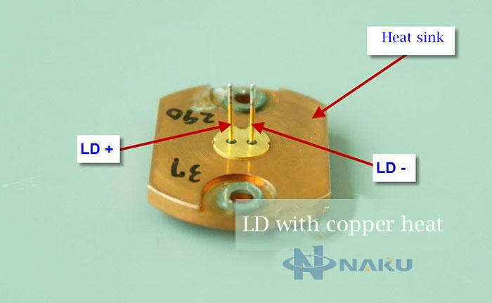 Sencondhand 405nm 500mW Pulse 100mW Blue Violet Laser Diode With Heat Sink TO 18